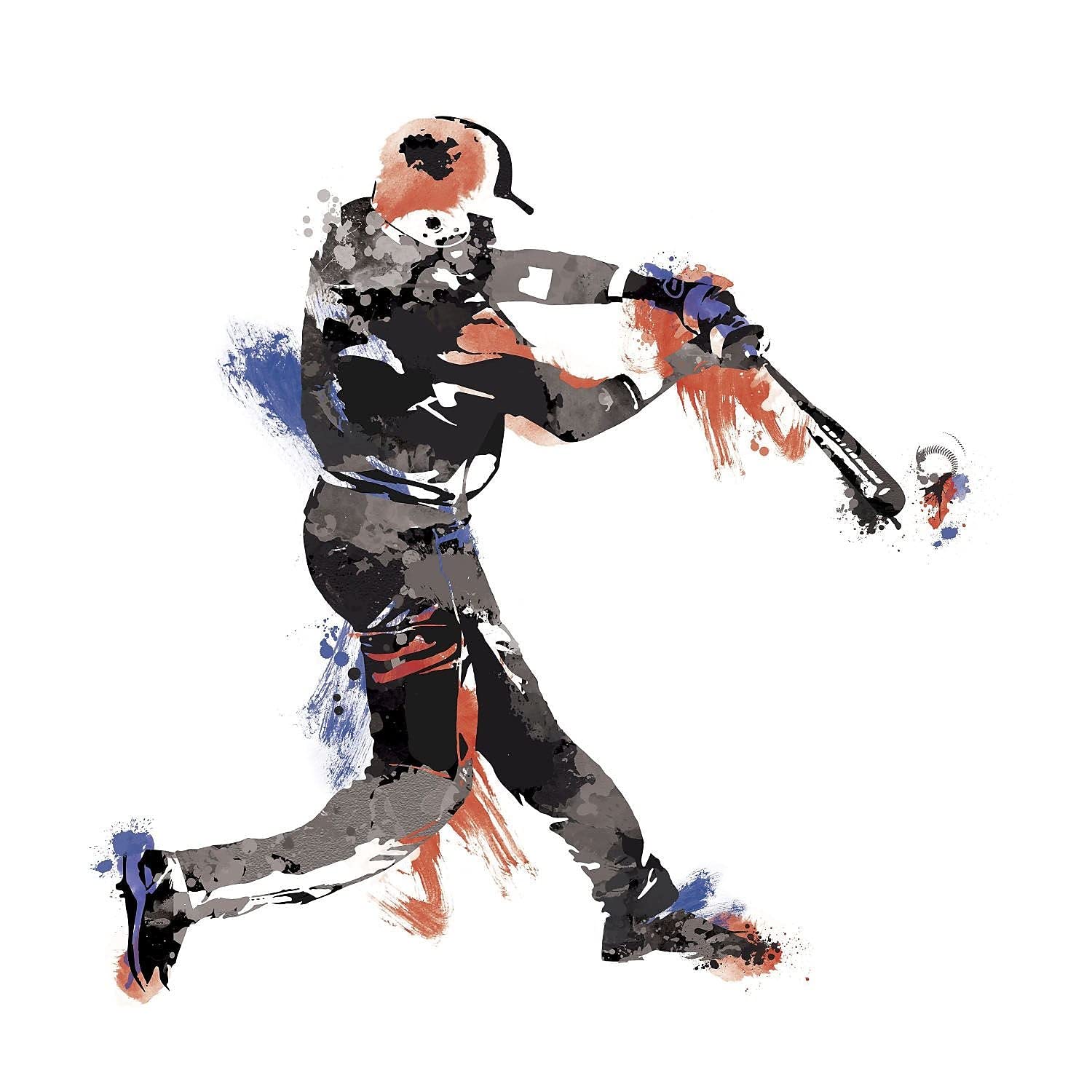 RoomMates RMK2499GM Baseball Champion Peel and Stick Wall Decal