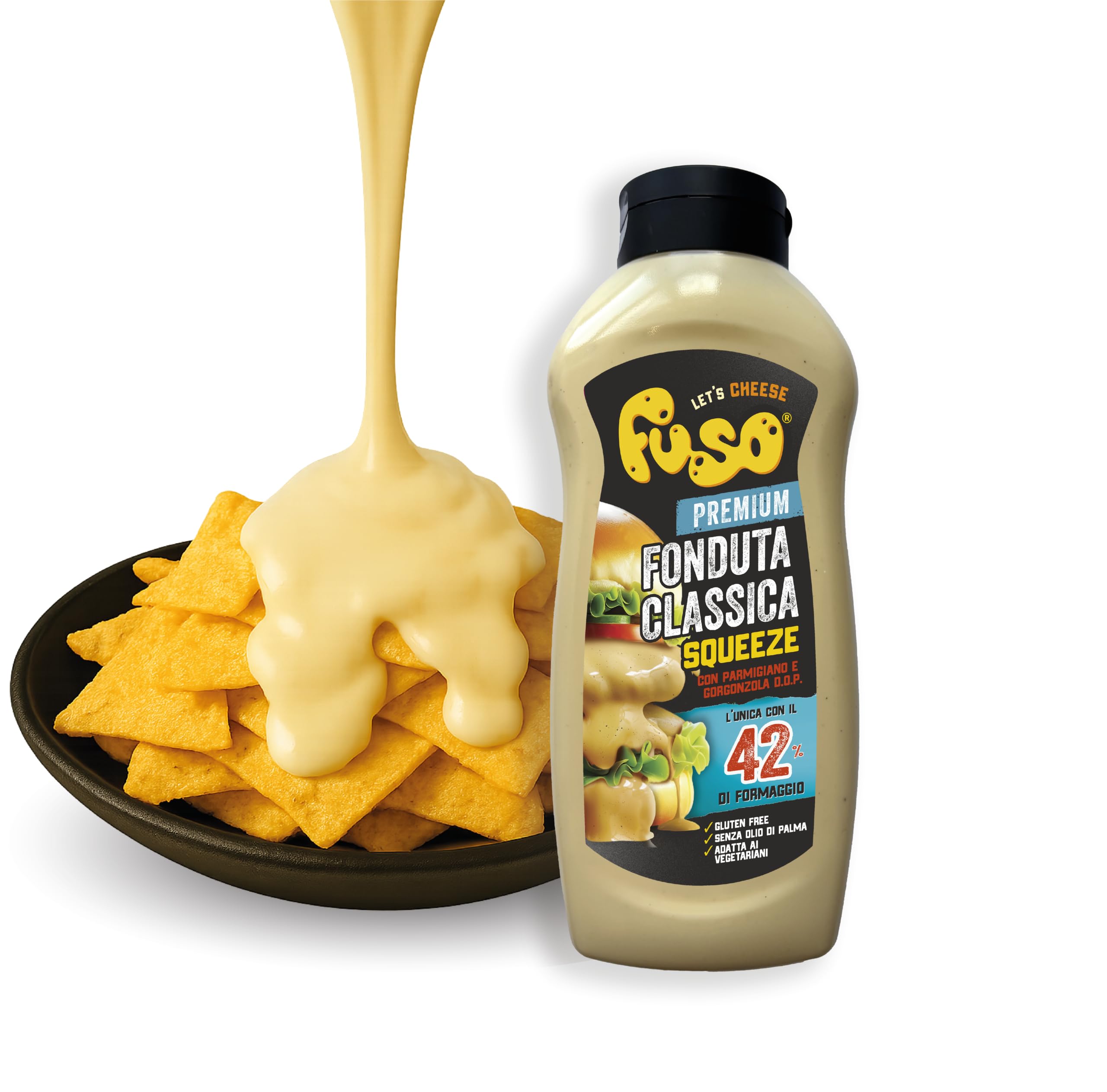 Italian Gourmet FUSO Fondue Classique au Fromage 8 x 950g (7,6kg)