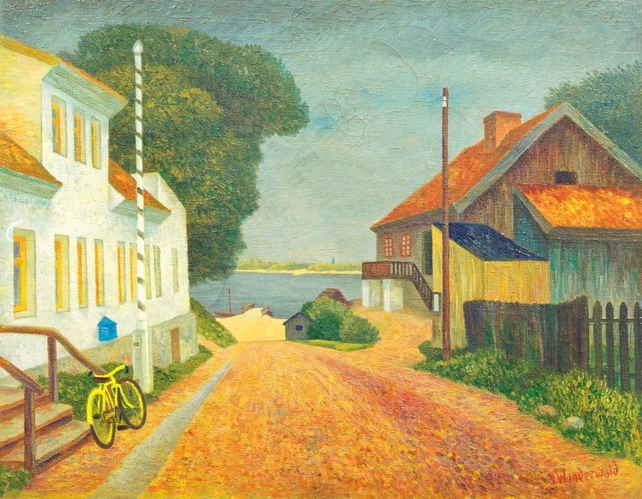 Peinture Moderne Salon Pour Mur Vide Poster Impression Sur Toile Gustav Wunderwald 60x90cm