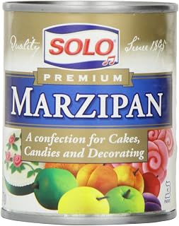 Solo Paste Marzipan 8 oz - Gluten-Free Ready-to-Use Almond Paste for Baking & Confections