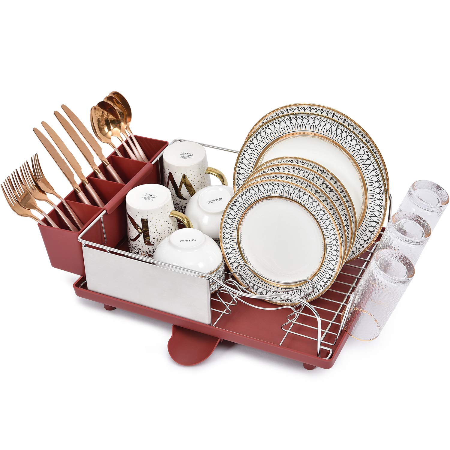 Buy Kingrack Dish Drainer,Stainless Steel Dish Rack,Dish Drying Rack
