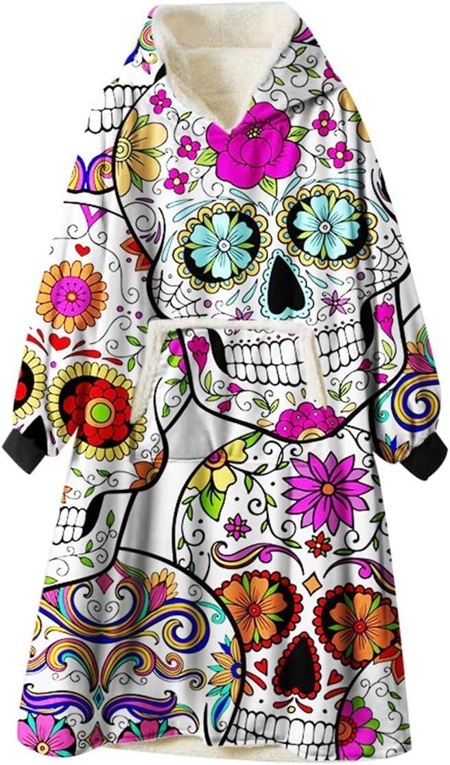 Manta con capucha extragrande para adultos y adolescentes sudadera manta gigante unisex talla única