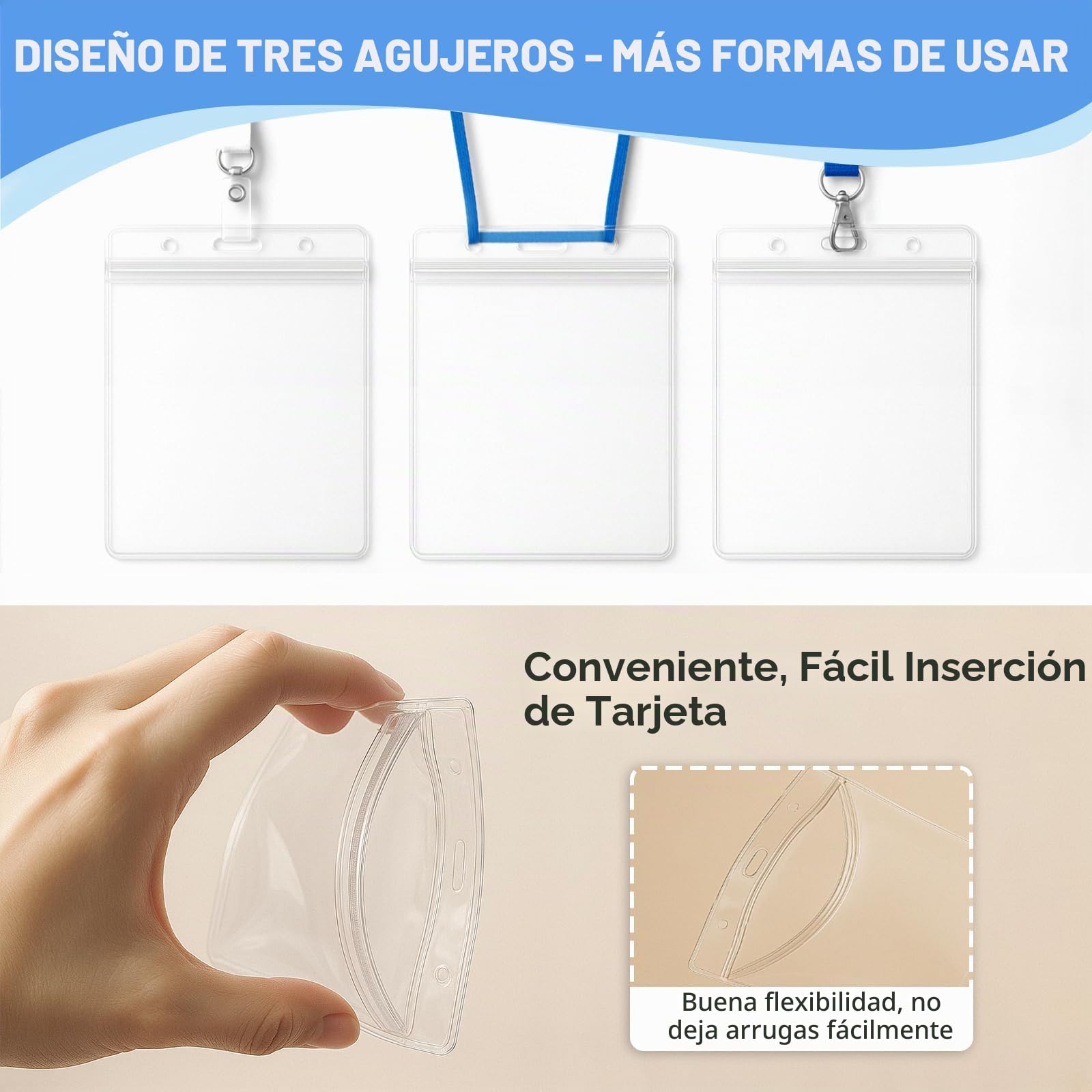12 x funda vertical para tarjeta, tarjetero de plástico, funda de PVC impermeable, funda protectora de tarjetas resistente con cierre de cremallera resellable