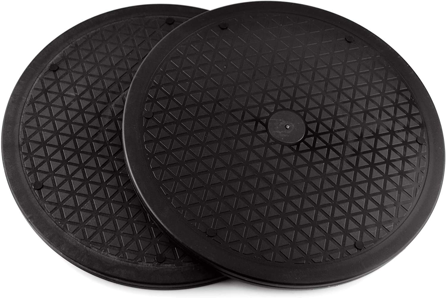 2 Pieces 360° Rotating Swivel Stand Turntable Heavy Duty Lazy Susan with Steel Ball Bearings for Big Screen TV Computer Monitor Laptop Arts and Crafts Projects（30.5 CM）