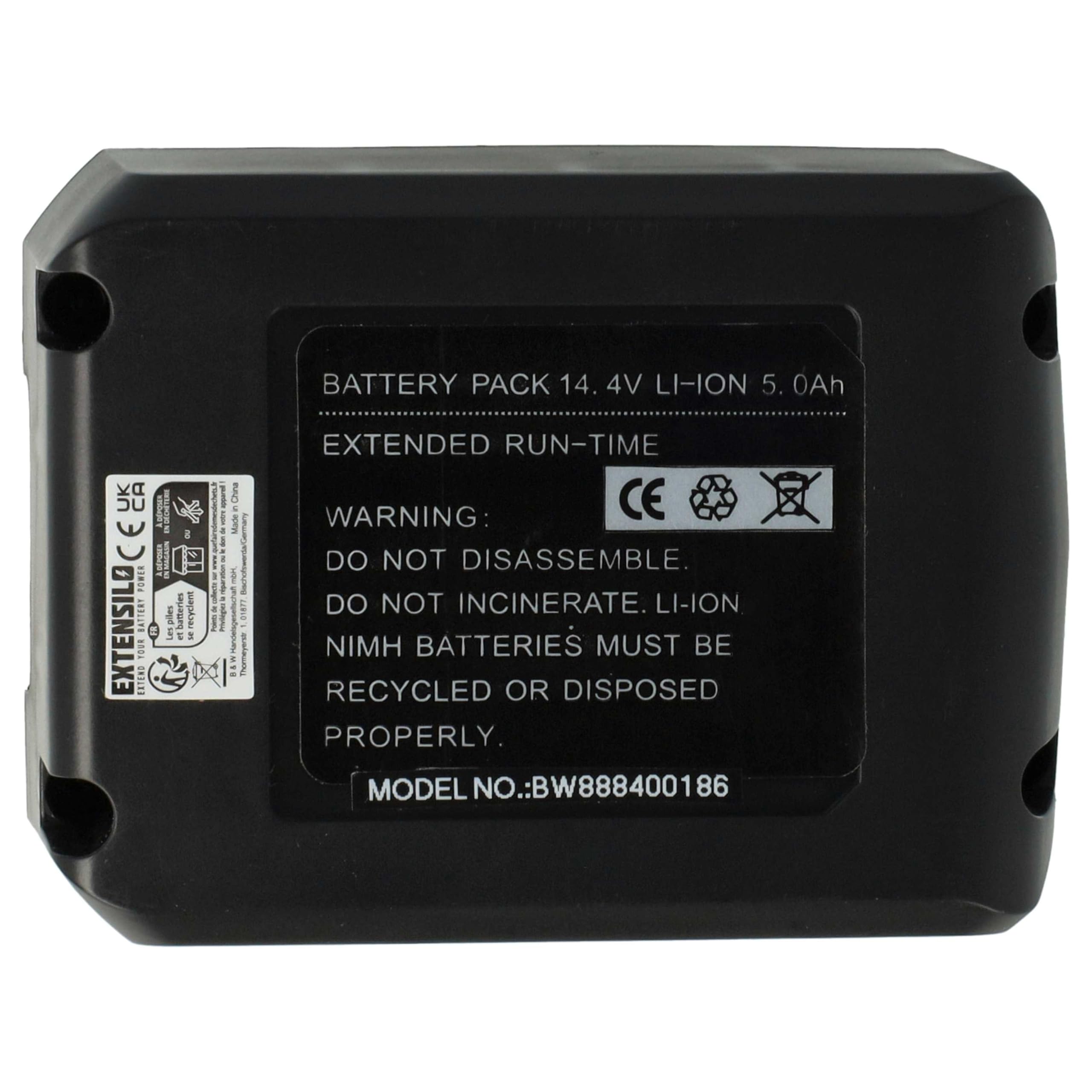 Akumulator zamienny do Makita 196375-4, BL1411G, BL1413G, BL1415G, BL1430G do elektronarzędzi (5000 mAh, litowo-jonowy, 14,4 V)