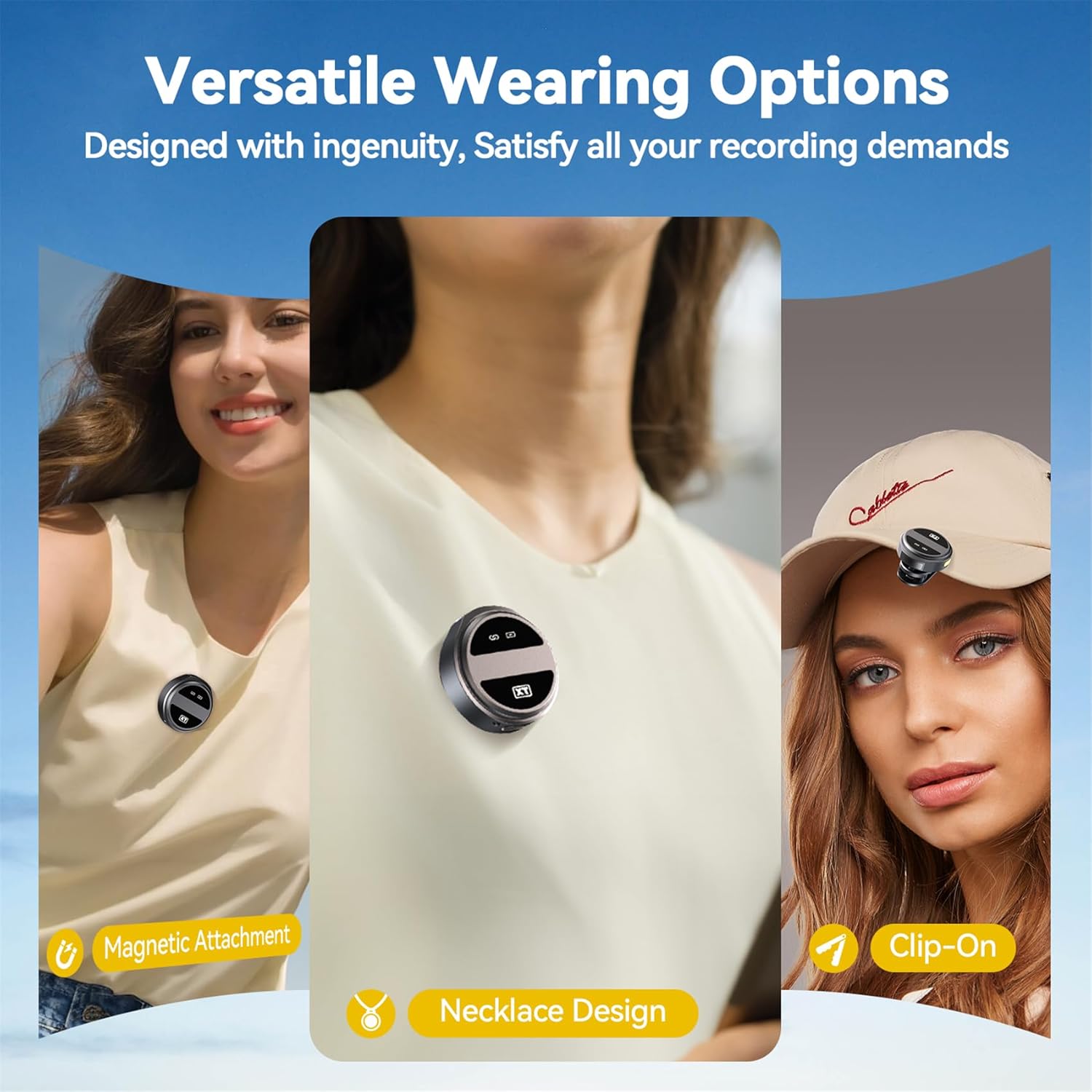 2 Pcs Wireless Lavalier Microphone for iPhone Vlogging Included Charging Case & Jack Adapter, Noise Reduction Plug-Play Clip on Lapel Mic for Vlogging,Youtuber,Video Recording,Live Streaming