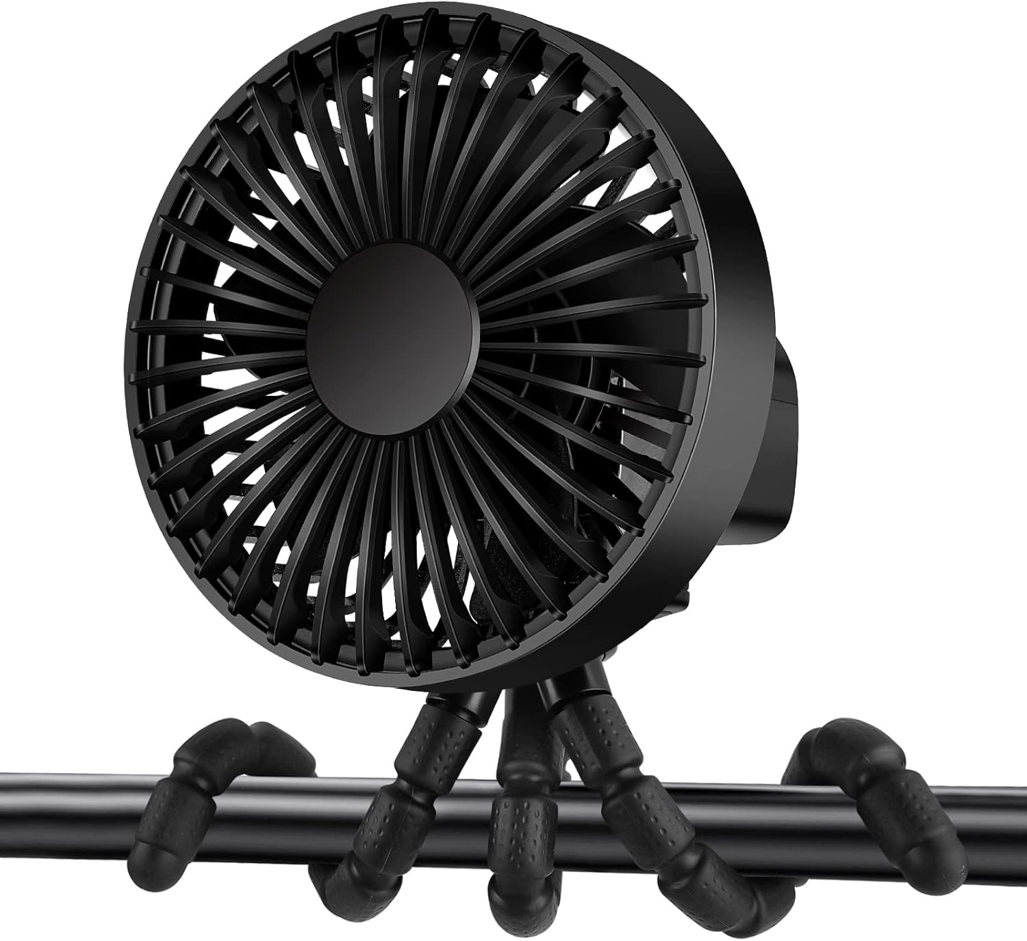 Oscillating Stroller fan Portable USB Rechargeable Clip Fan, desk fan with Flexible Tripod and 180° Automatic Rotation, For Car Seats and Desks Oscillating Stroller fan Portable USB Rechargeable Clip Fan, desk fan with Flexible Tripod and 180° Automatic Rotation, For Car Seats and Desks