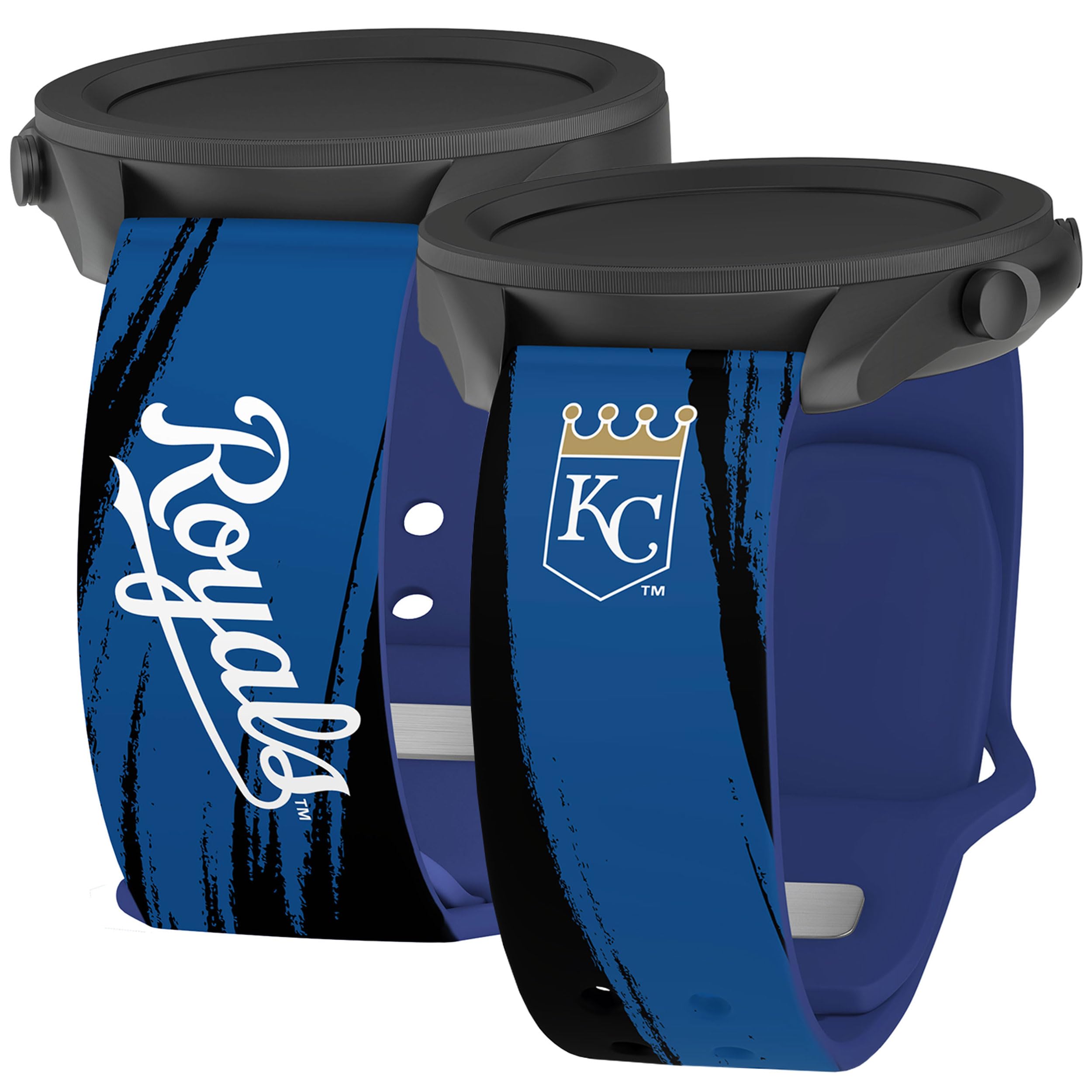Game Time Kansas City Royals Paint Stripe HD Watch Band Compatible with Samsung Galaxy Watch (20mm Long)