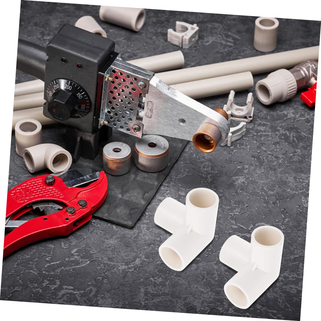 Housoutil Giunto Corrugato in Pvc 20 Pezzi Connettore Tee 3/4 Leggero e Resistente per Struttura Supporto Giardino e Prodotti Piscina Facile da Installare
