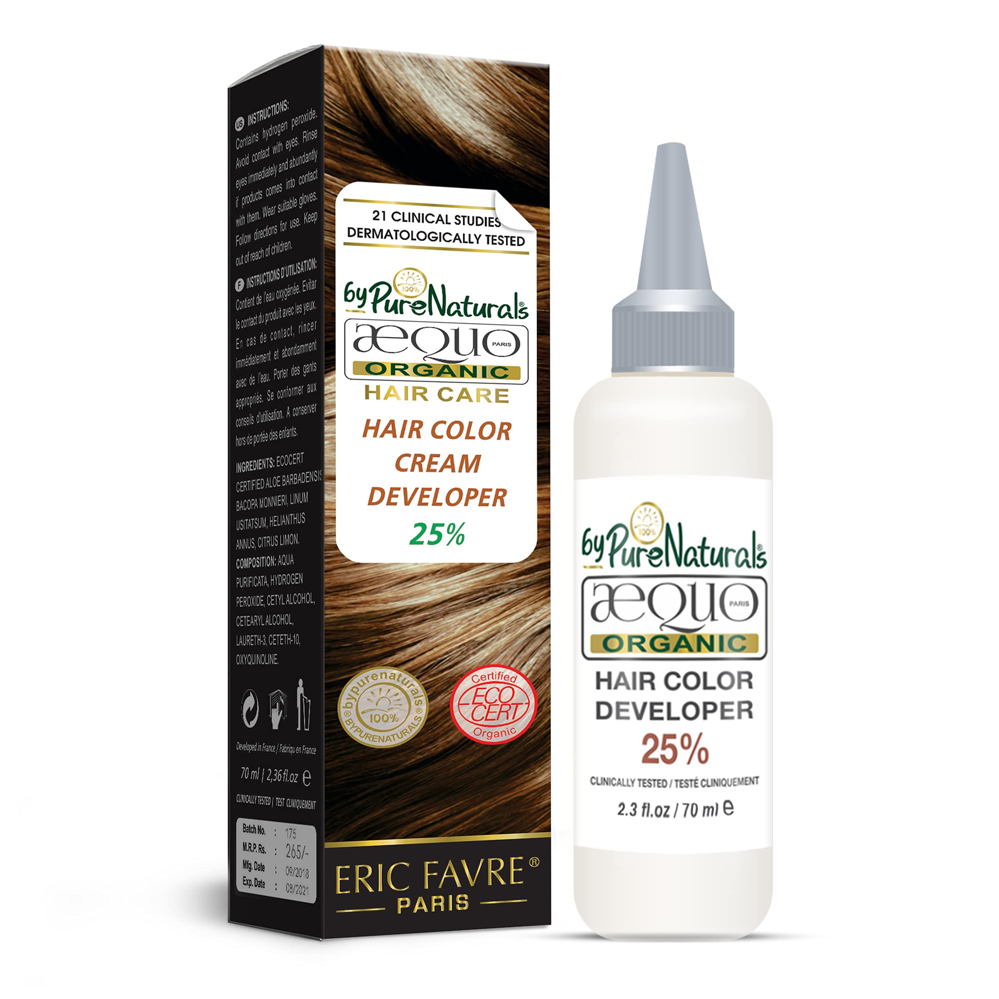 byPurenaturals Aequo Organic Hair Cream Developer, 70ML