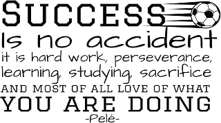 Success is no accident it is hard work - inspirational Quote wall stickers, vinyl Wall Art Stickers for Gym, Sports Wall Decal, stickers for office, nursery