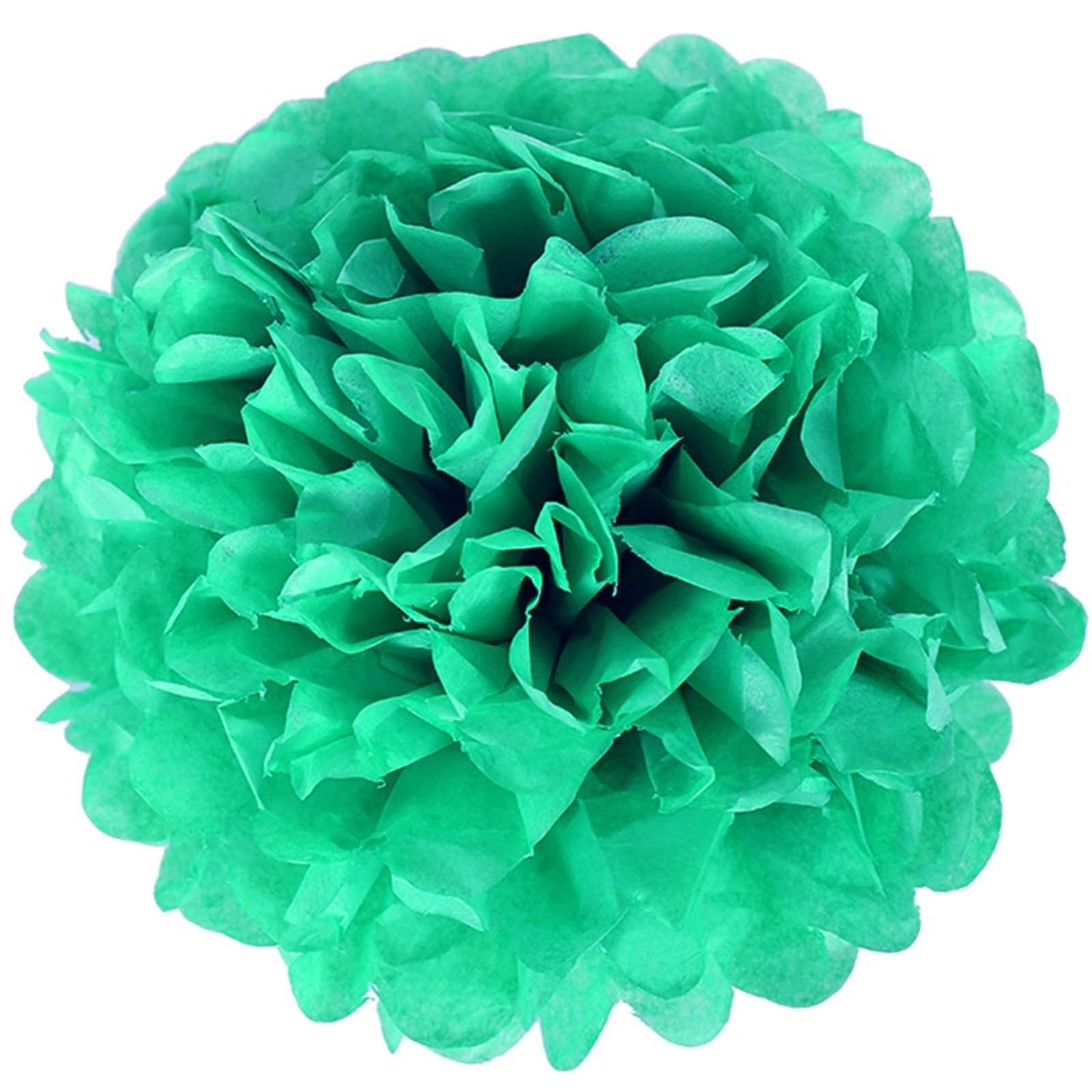 Paper Pompom 5pcs Wedding Decorative Paper Pompoms Pom Poms Flower Ball Party Home Decor Tissue Birthday DIY for Party(Color-16,20cm 5pcs)