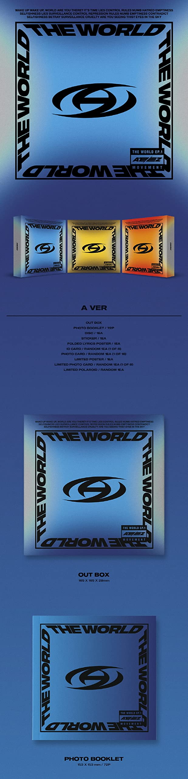 Amazon.com: ATEEZ The World EP.1 : Movement Album (A Ver) : Office
