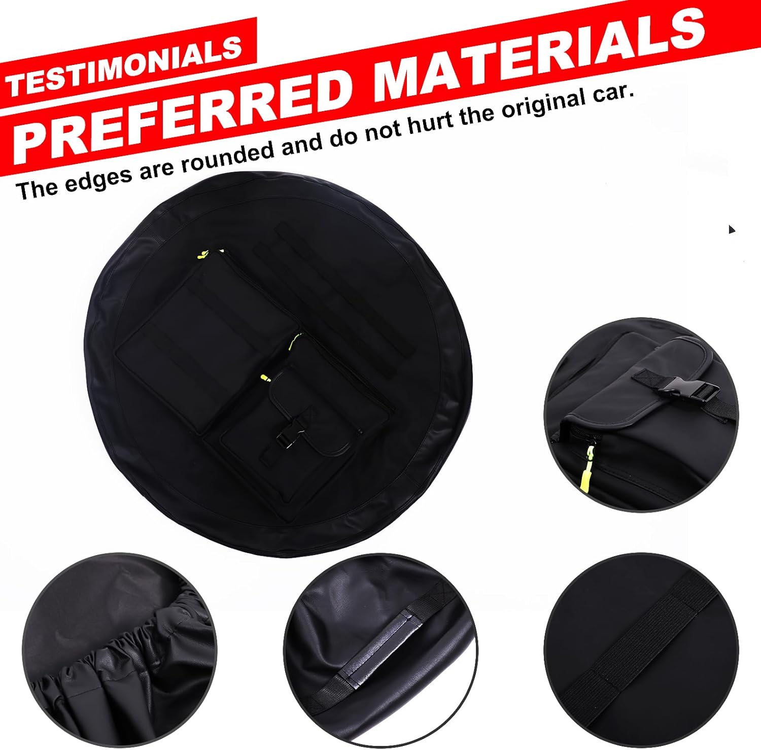 PIUGILH スペアタイヤカバーストレージバッグ ランドローバーディフェンダー90 110 130 2020-2026に対応 テー