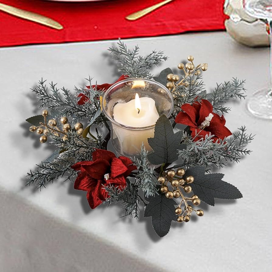 クリスマスリース　キャンドルリース クリスマスリース キャンドル付き | kiccorie