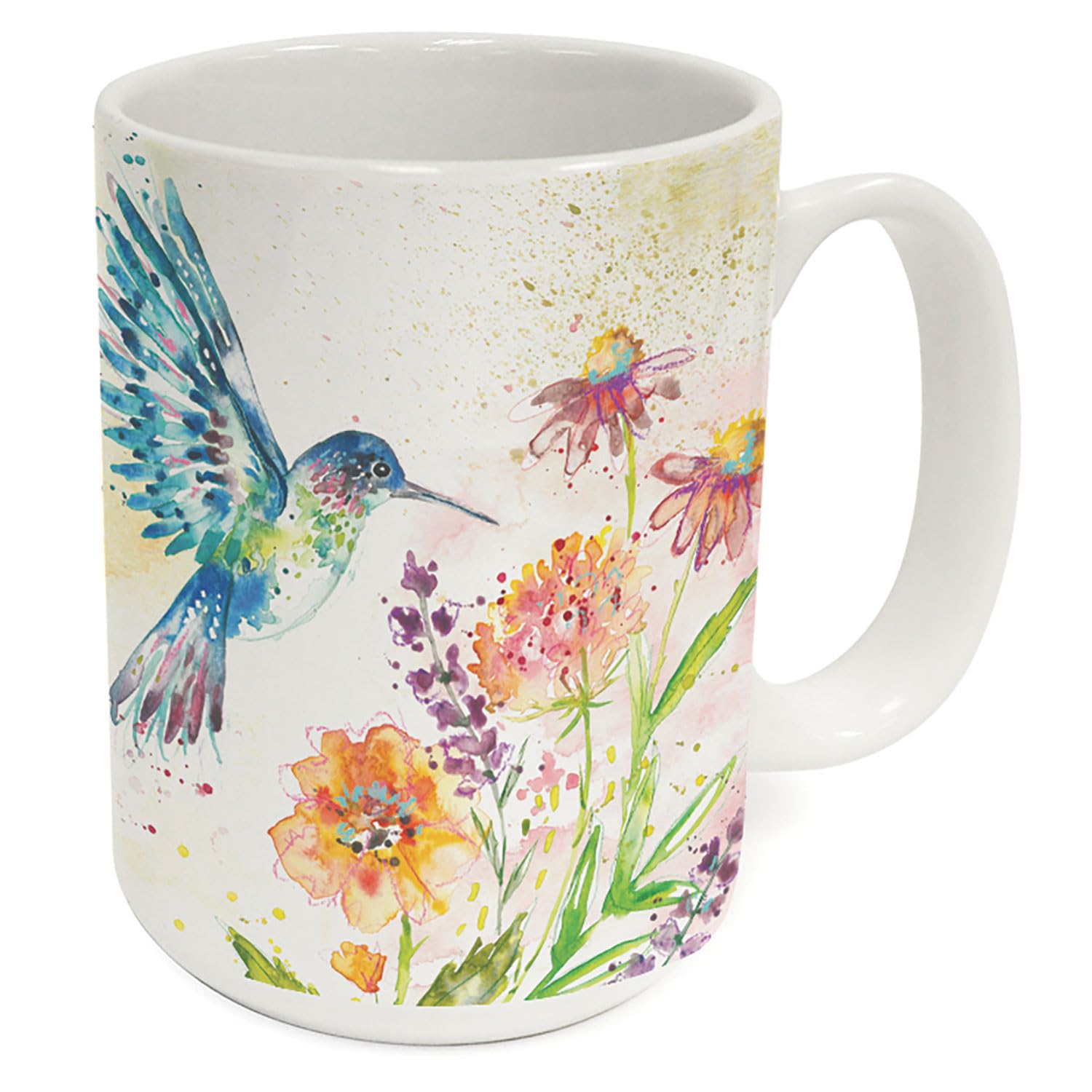 Fanciful Flight Large Decorative Ceramic Mug 15 oz. Manufactured in the USA Dishwasher Safe Microwave Safe