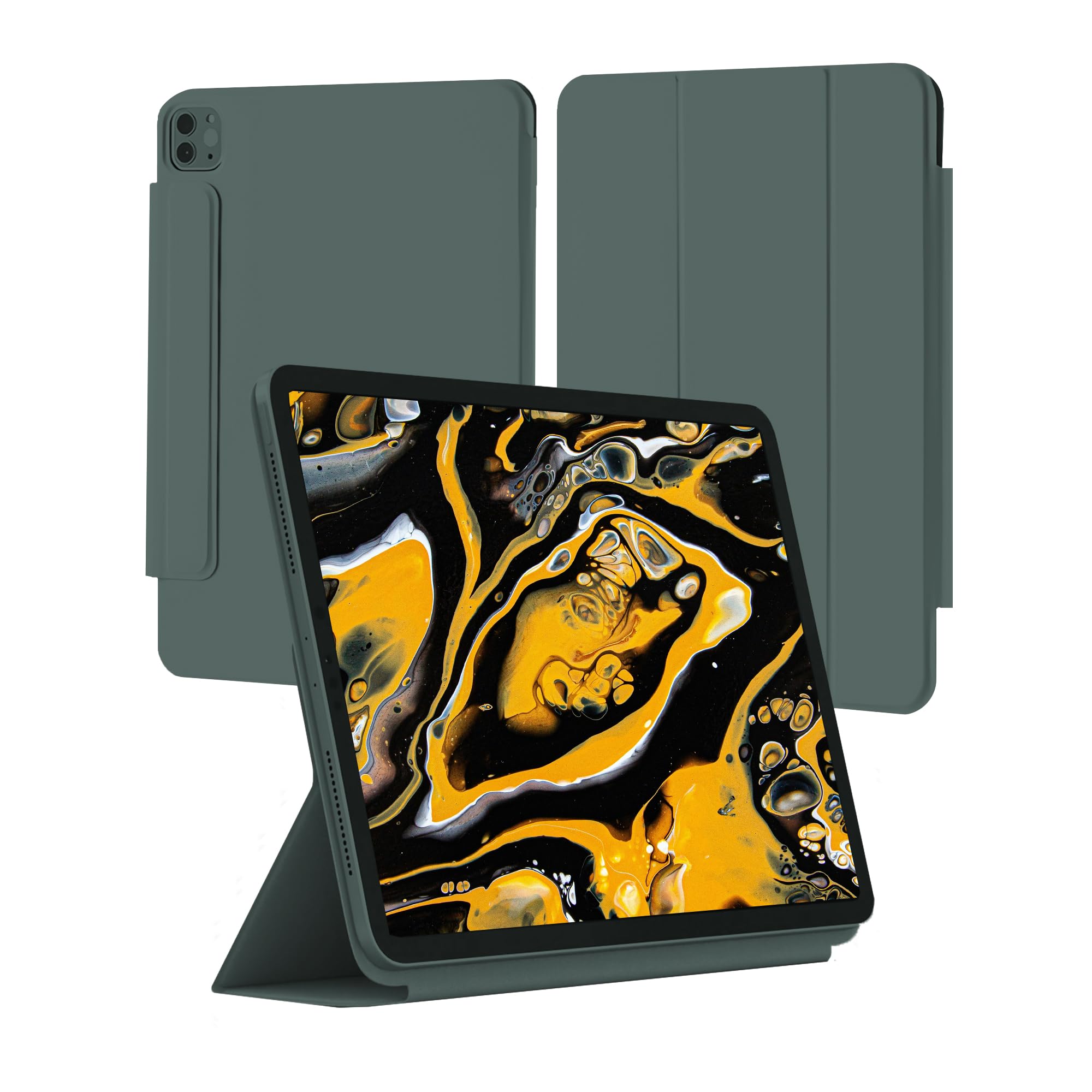 Mokibo free Angle iPad Pro 12.9/13インチケース FreeAngle Flex – Adjustable Stand & Protective Bumper Case