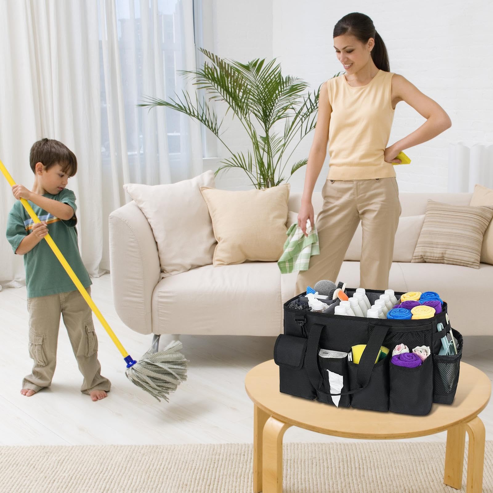Borsa Per Prodotti Di Pulizia Borsa Portatile Con Grande Capacità E | Porta Detergenti Domestici Per La Casa Per Uomini Donne Cucina Bagno Campeggio Viaggio Auto Casa Spiaggia