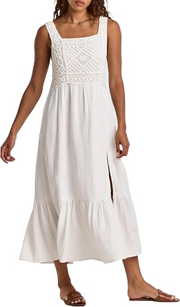 DEAR JOHN Womens Chasity Embroidery Tank Dress