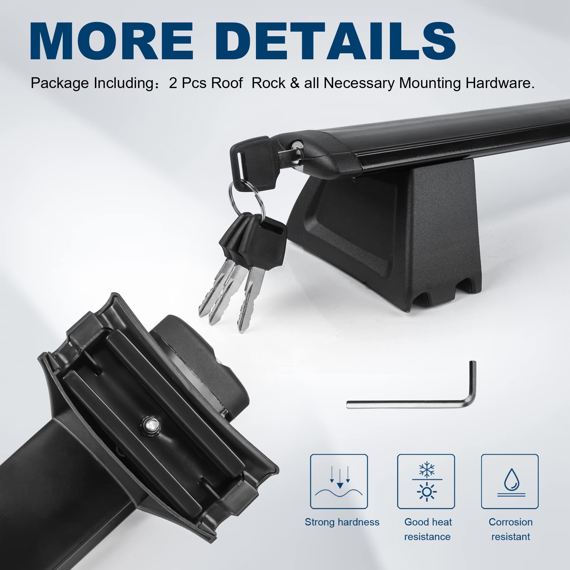 MOSTPLUS Roof Rack Cross Bar Luggage Rack Compatible for Jeep Grand