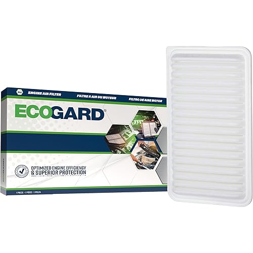 ECOGARD XA5432 Premium Engine Air Filter Fits 2002-2011 Toyota Camry, 2008-2013 Highlander, 2004-2006 Sienna, 2007-2009 Lexus RX350, 2004-2006 RX330, ES330, 2004-2008 Toyota Solara