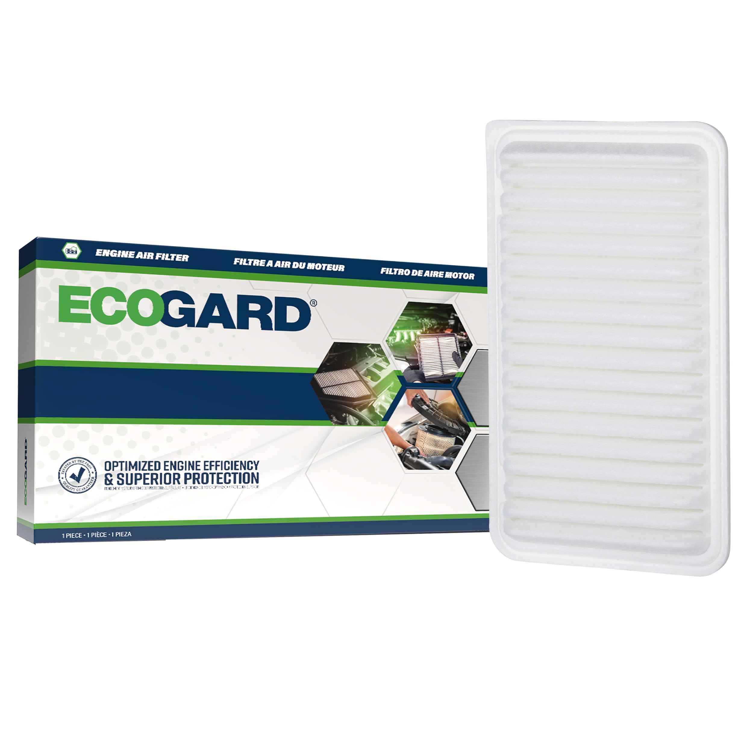 Ecogard Xa5432 Premium Engine Air Filter Fits Toyota Camry 2.4L 2002-2006, Highlander 3.5L 2008-2013, Sienna 3.3L 2004-2006, Sienna 3.5L 2007-2010, Highlander 3.3L 2004-2007, Camry 3.0L 2002-2006