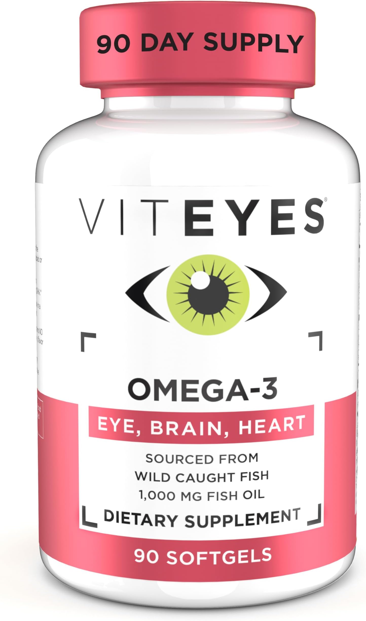 Omega-3 Vision Health Supplement, EPA & DHA Rich Dietary Supplement, 90 Softgels