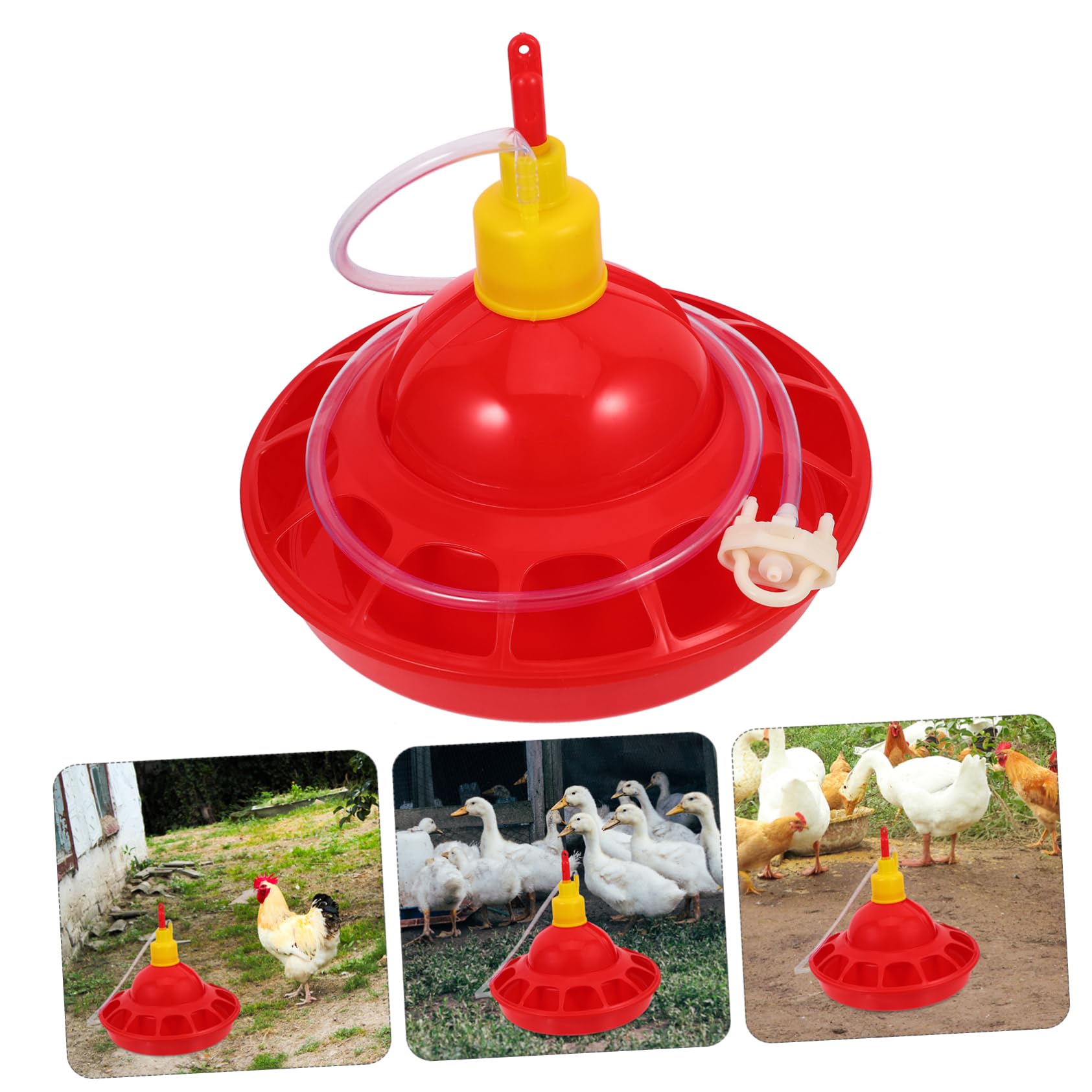 Garneck Abbeveratoio Automatico per Pollame in Plastica Pp Design Unico, Facile da Pulire e Comodo, per Uccelli Domestici in Negozio o Casa