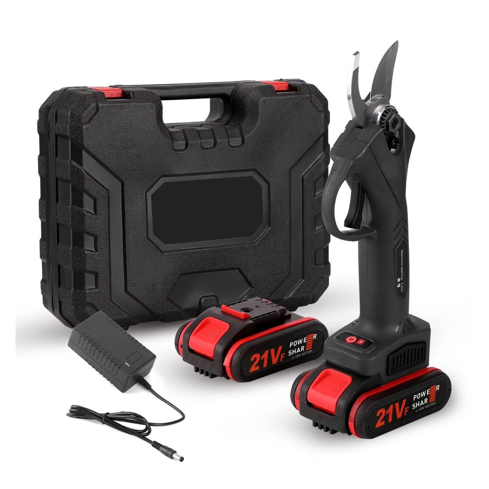 Tijeras de Podar Electricas, Podadora eléctrica inalámbrica, Tijeras de podar, árbol frutal eficiente, bonsái, poda de Ramas, Cortador, Herramienta de paisajismo(Nero)