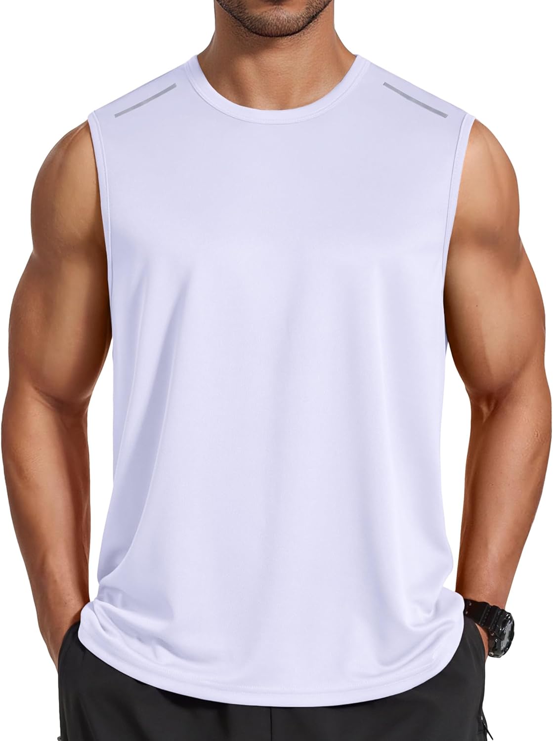COOFANDY Men's Sleeveless Shirt Quick Dry Workout Tank Top Gym Muscle T Shirts Sport Athletic Tanks Moisture Wicking