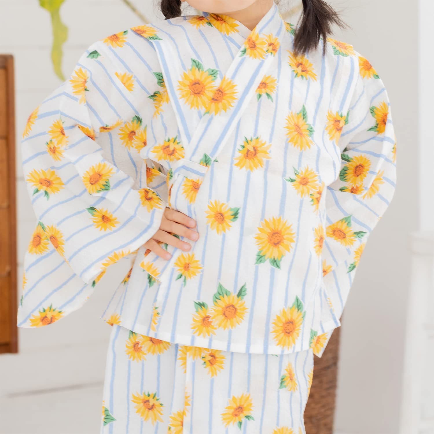 Amazon.co.jp: KIYOHARA お気に入りシリーズ ひまわりストライプ 生地 リップル 綿 100% 約106cm×1.5Mカット  Col.NV ネイビー MOWR-21C : おもちゃ