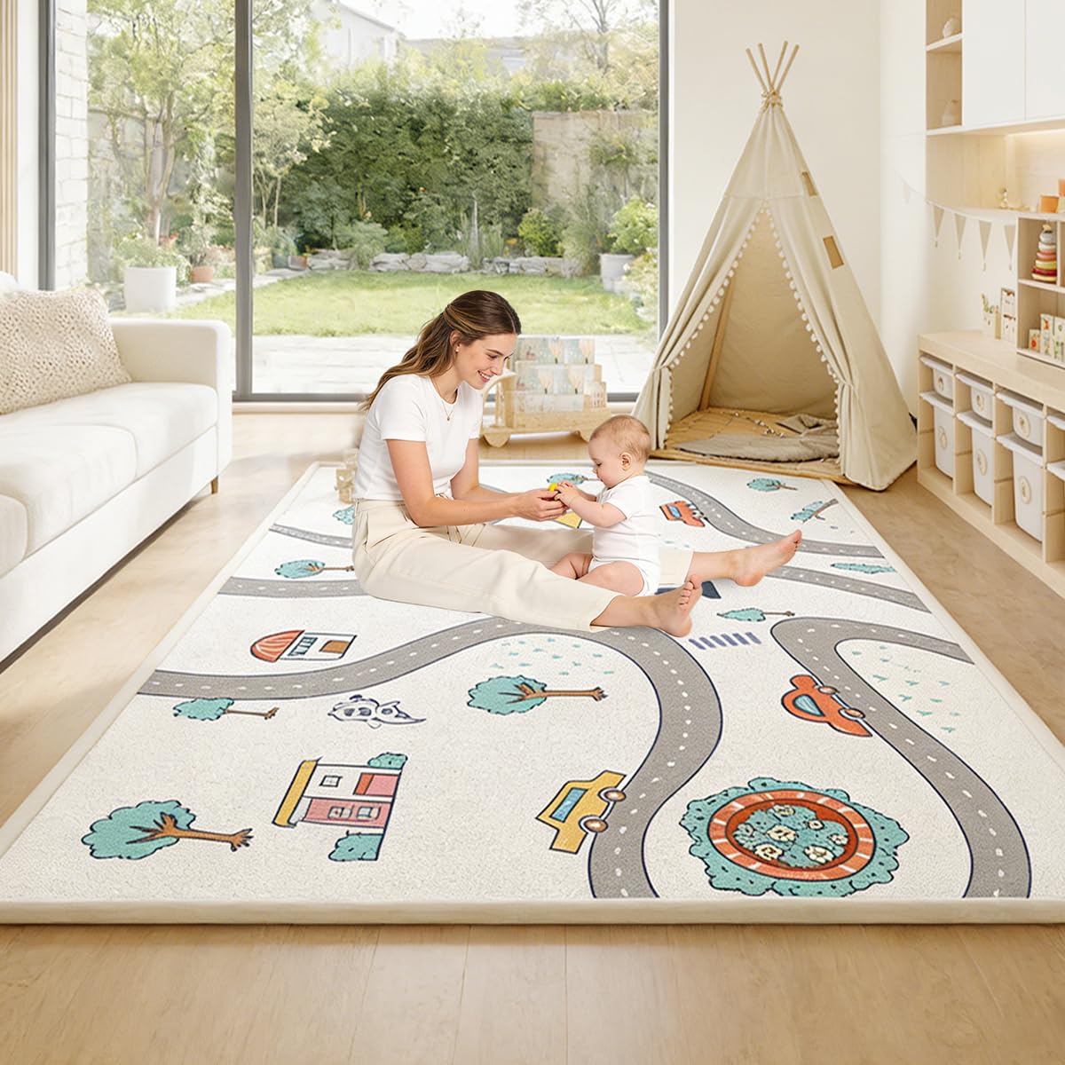 Tappeto Gioco Bambini Acolchado 2.5 cm Extra Spesso, Antiscivolo, Ideale per Pavimenti e Box Neonato, Palestra Neonati, Tappeto Tummy Time Neonati 180 x 280 cm