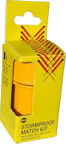 Miniatura 6 de UCO Stormproof Match Kit with Waterproof Case, 25 Stormproof Matches and 3 Strikers Verde oscuro,Naranja,Amarillo,https://www.amazon.com/dp/undefined