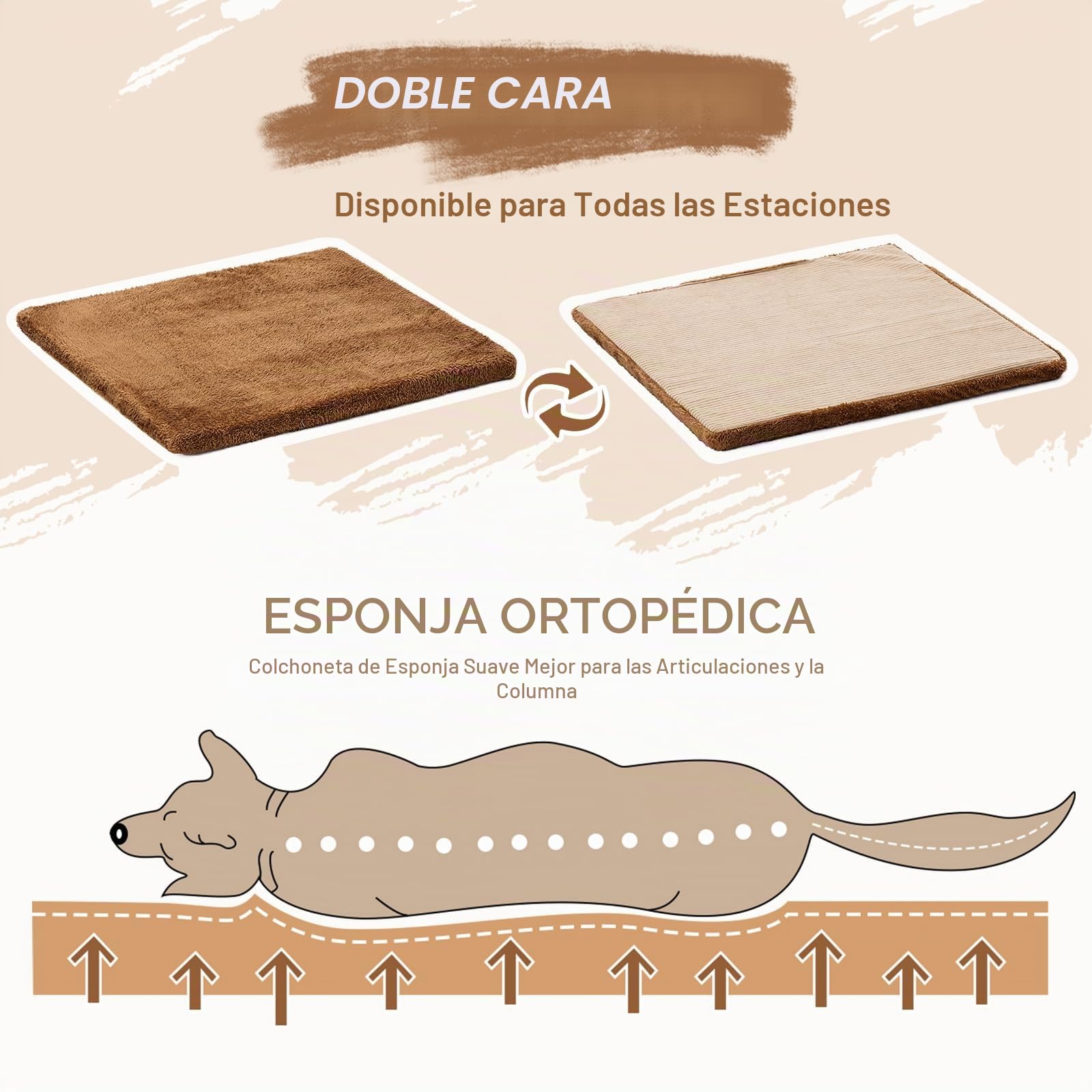 Jiupety Caseta de perro para interior con marco, cama grande de cueva para perros, aislada y acogedora, adecuada para 11-27 kg, grande Plus (76 cm × 66 cm × 64 cm), marrón