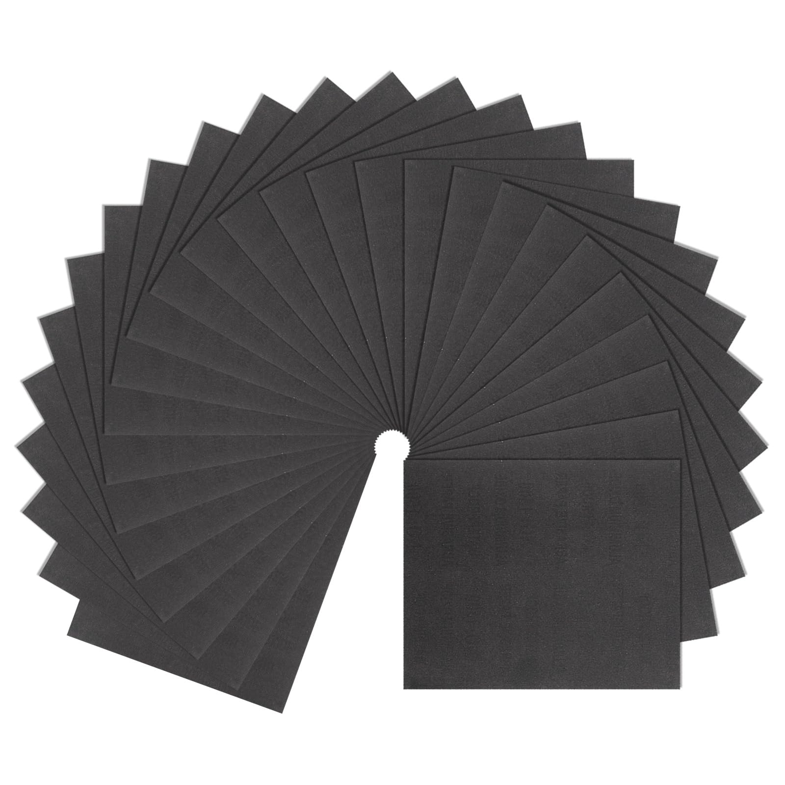 HARFINGTON 25pcs Sandpaper 1500 Grit 9 x 11 Inch C-Weight Backing Silicon Carbide Abrasive Wet Dry Sanding Sheets for Wood Finishing, Metal Sanding,