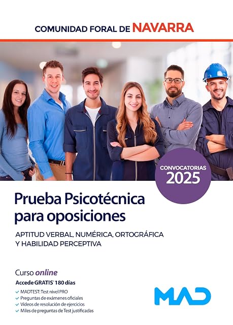 Portada de Prueba Psicotécnica para Oposiciones de la Administración de la Comuni