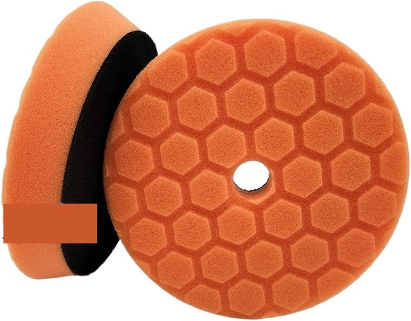 5/6 Inch Car Polishing Pad Sponge Buffing Waxing Clean Polish Buffer Drill Wheel Polisher Removes Scratches Repair(Yellow x 2pcs,6 Inch Backer)