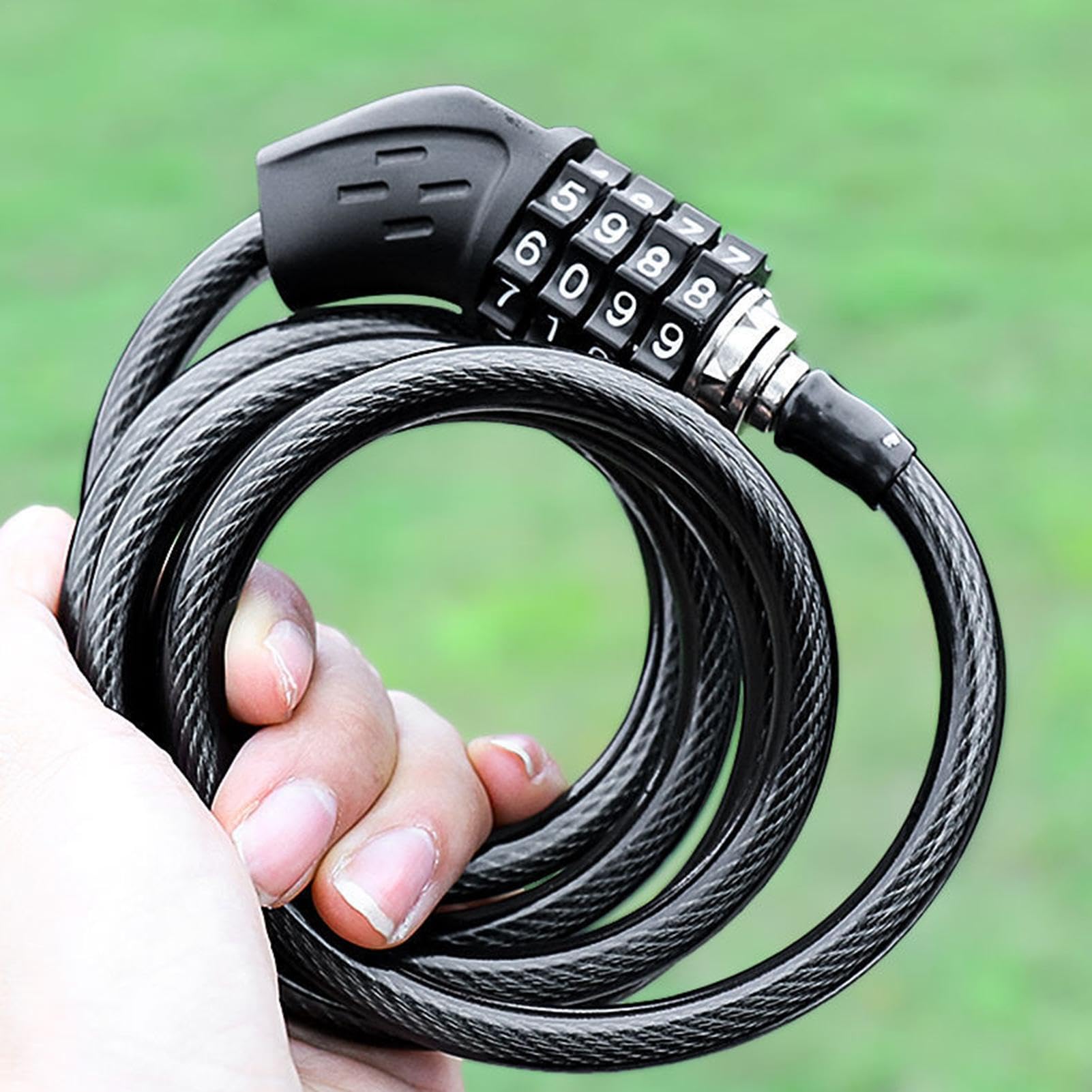 Cadenas Noir à Combinaison 4 Numéros - Antivol Velo - Armoire Exterieur Armoire Jardin Boite A Outils Cadenas Moto Serrure Porte Interieure 92300733