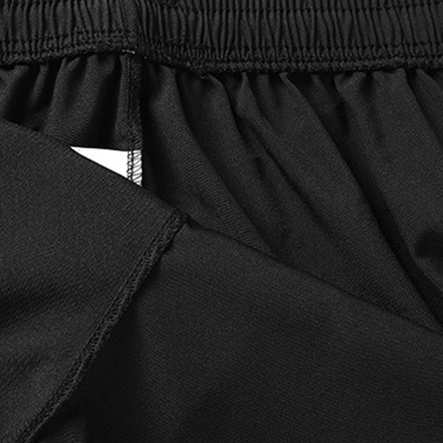 Men's Fresh Casual Shorts Classic Stretch Running Short Pants Summer Drawstring Straight 5 Point Pant