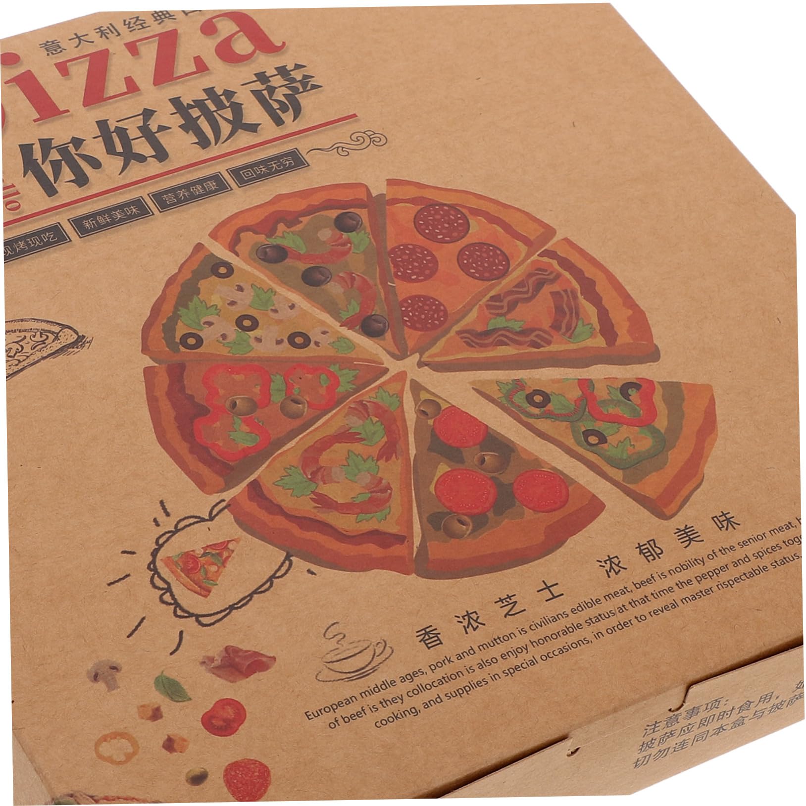 DECHOUS Scatola Da 20 Pezzi Scatola Della Pizza Pizzette Pizza Commerciale Pizza Alla Torta Contenitore Per La Conservazione Della Pizza Scatole Di Pizza Vuote Porta Tranci Di Pizza Carta
