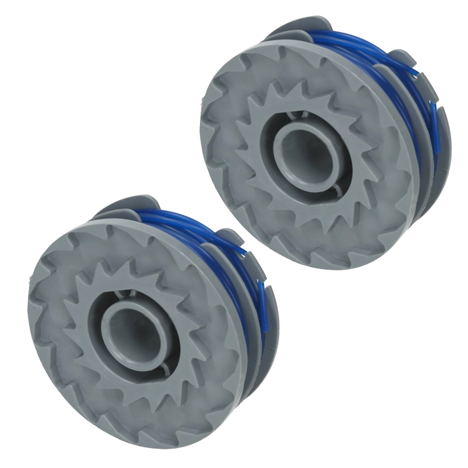 Spares2go Twin Line & Spule Für Flymo Trimmer/Rasentrimmer – Passend Für Viele Modelle (1,5 Mm Schnur, 2x5 M, Blau)