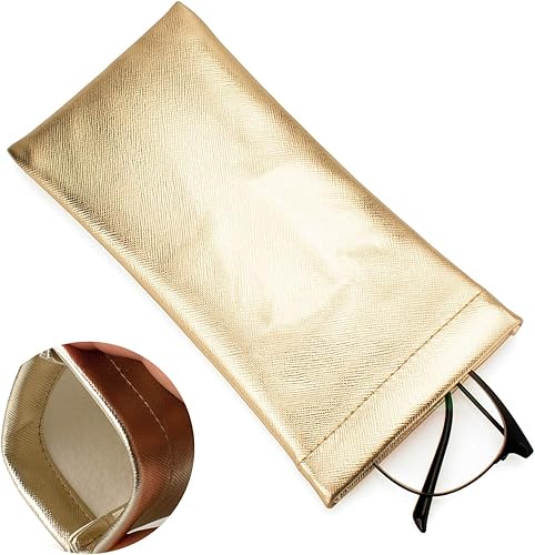 Miniatura 5 de Vemiss Paquete de 3 fundas para lentes, bolsa suave y portátil para lentes de sol