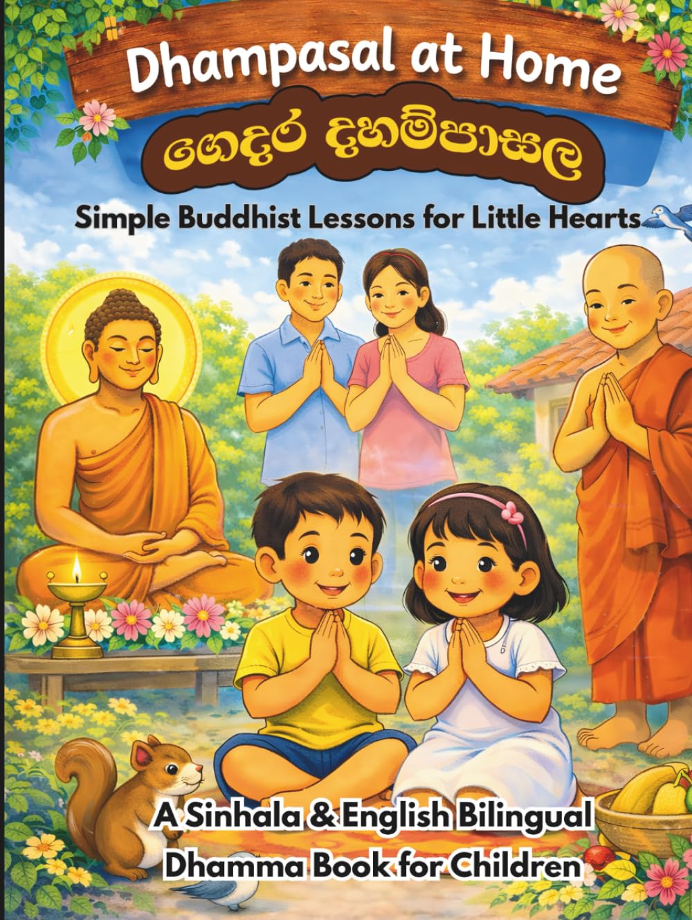 Dhampasal at Home -Simple Buddhist Lessons for Little Hearts A Sinhala & English Bilingual Dhamma Book: Teaching Buddhist Values, Loving Kindness & Daily Good Habits for Children and Families
