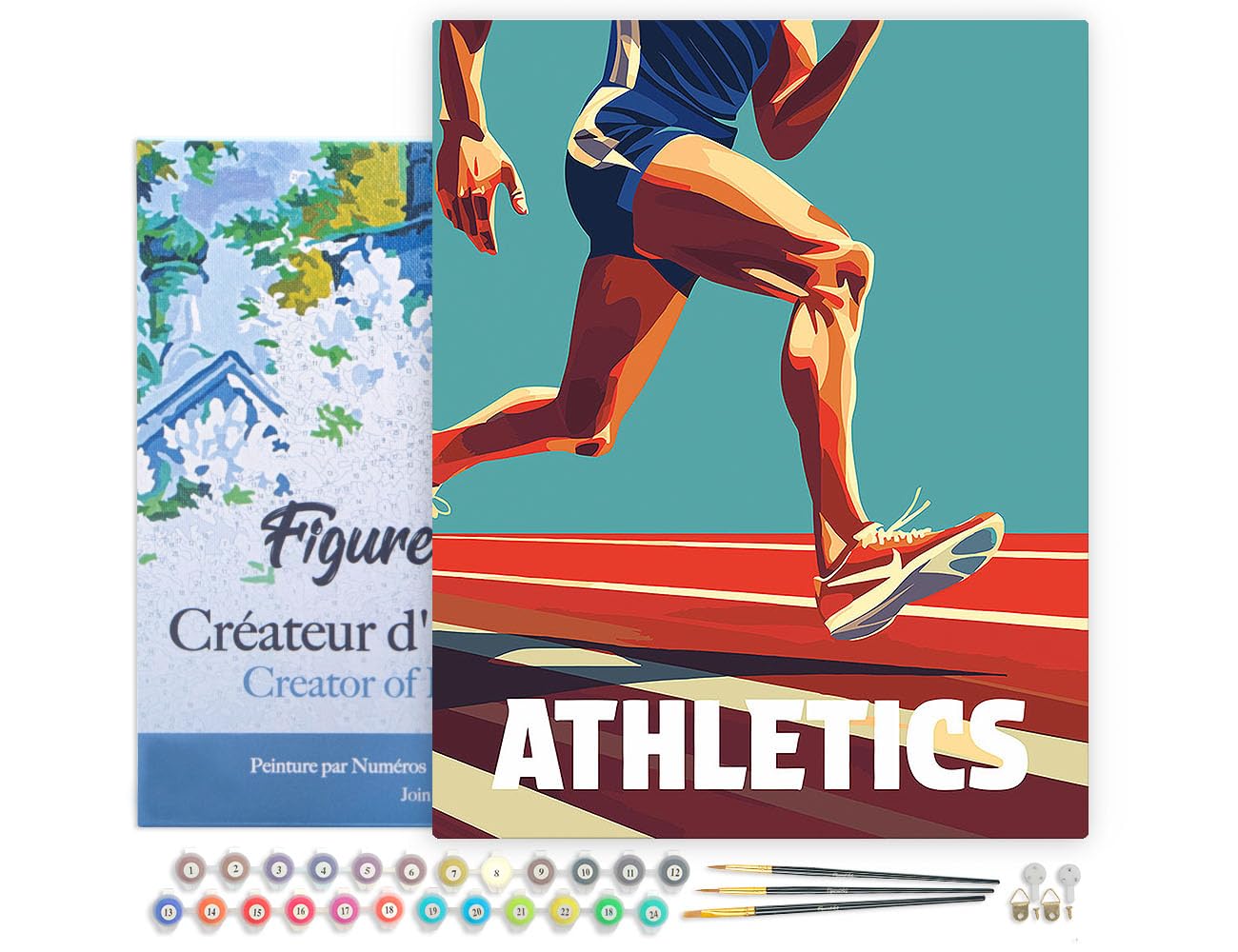 Peinture par Numéro Adulte avec Cadre Réduire le Stress Activité Manuelle Sport DIY