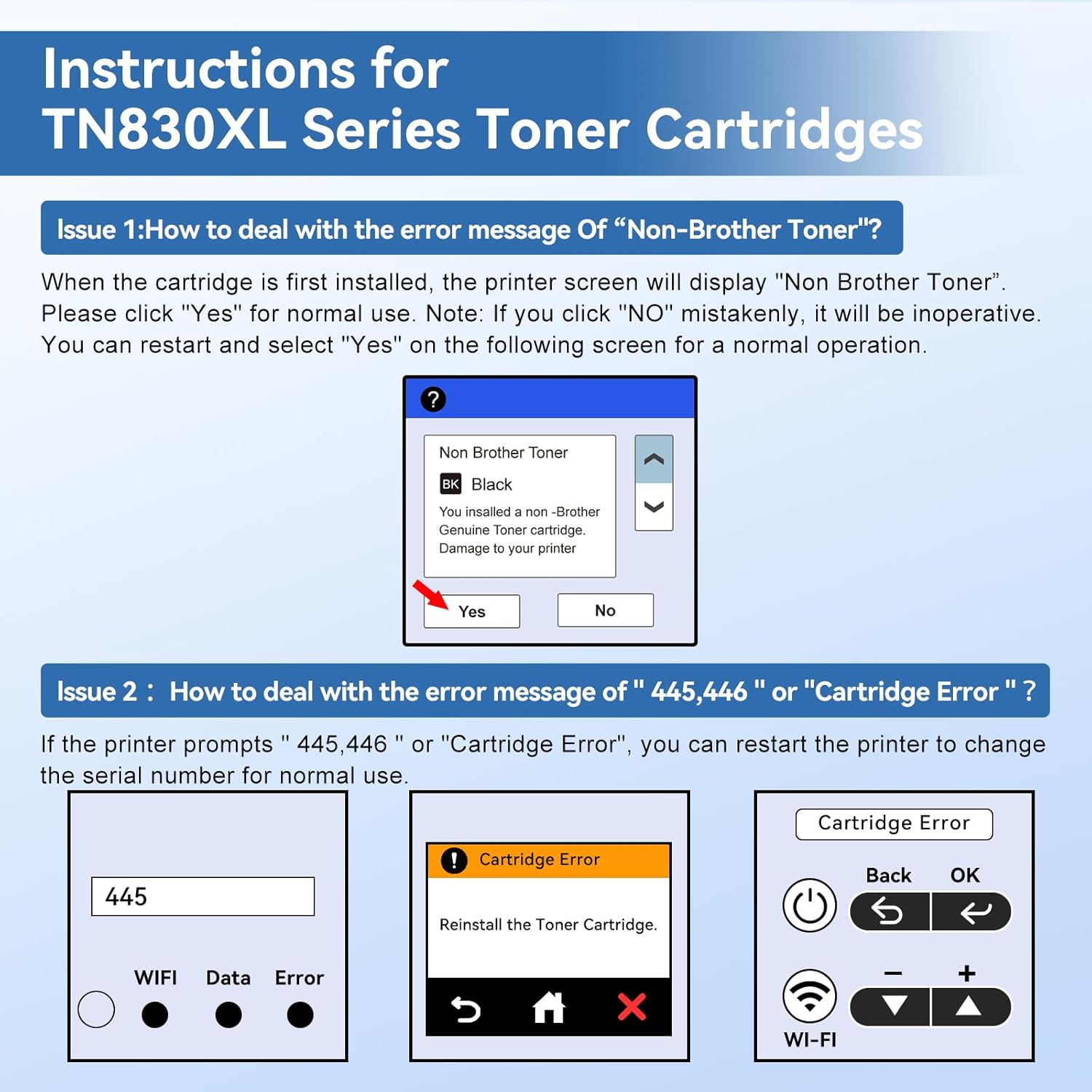 MYTONER Toner Cartridge Replacement for Brother TN830XL TN830 XL/V/R TN-830 Black High Yield for DCP-L2640DW HL-L2460DW L2480DW MFC-L2820DW XL HL-L2405W HL-L2400D 2465DW Printer, 2Pack - Image 5
