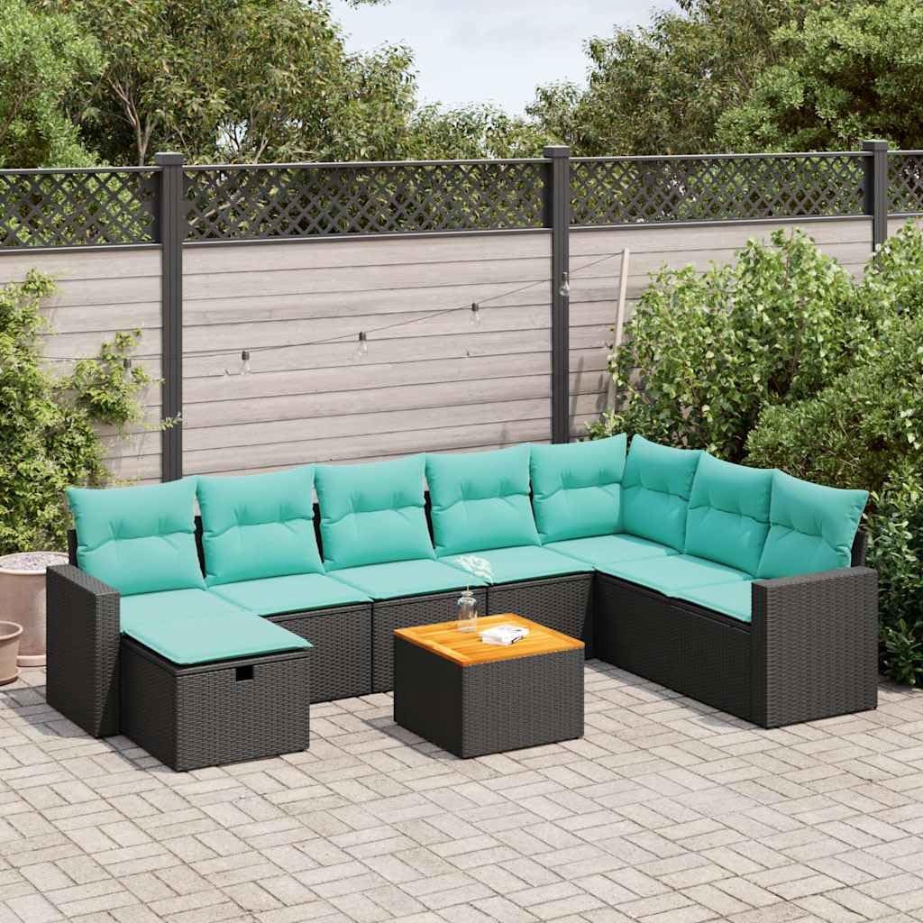 polirattan na taras i patio czarny 73 cm