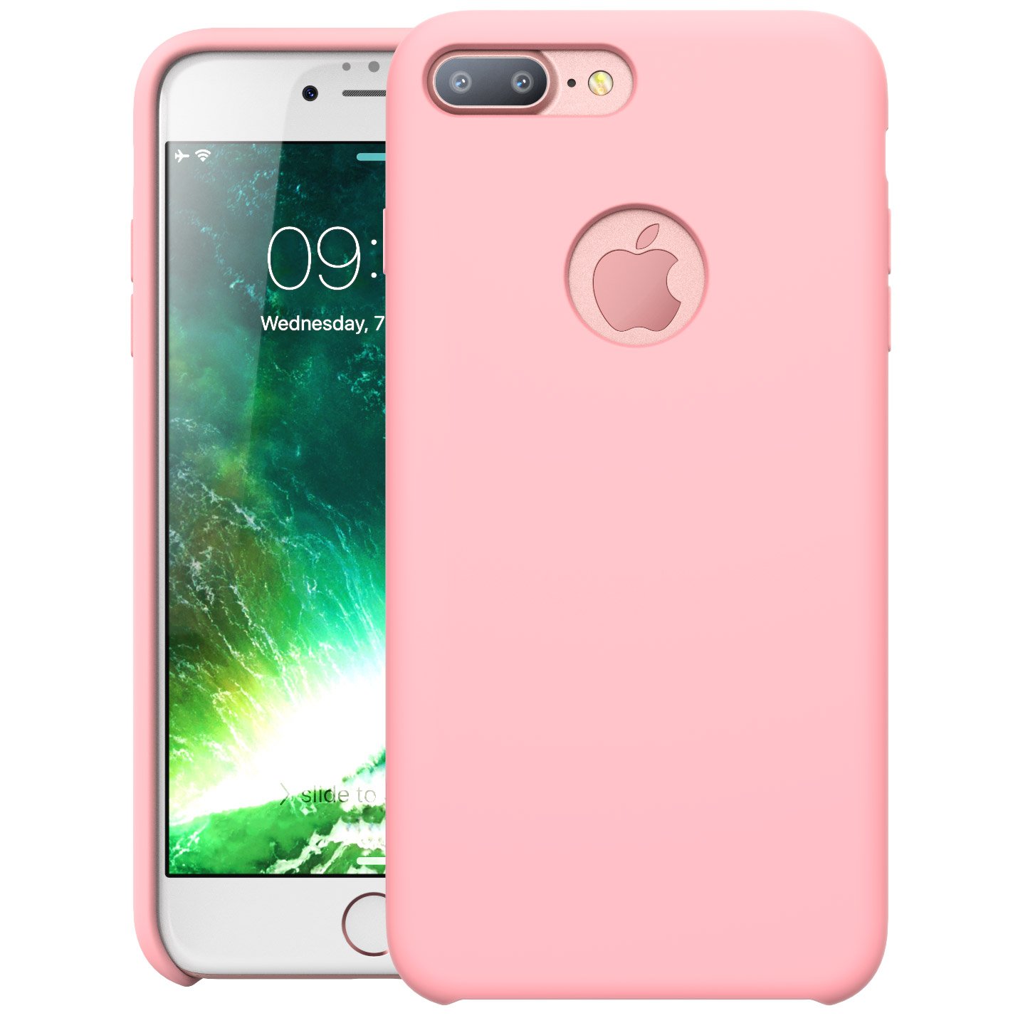 i-Blason iPhone 7 Plus Case, Silicone [Flexible] [Shock Absorbing] Case for Apple iPhone 7 Plus 2016 Release (Pink)
