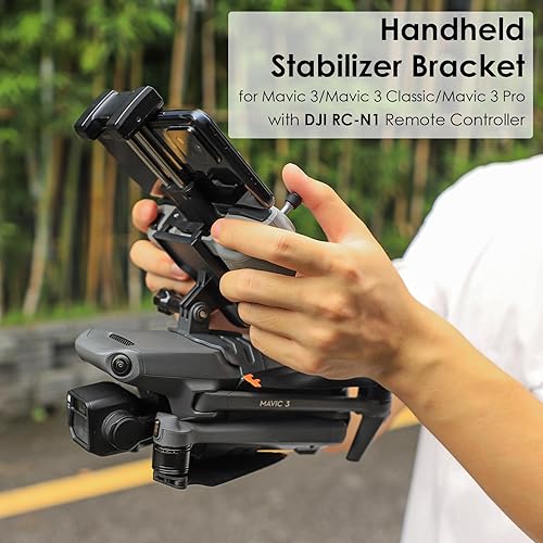 Miniatura 2 de XINANEE - Soporte de cardán de mano estabilizador de cámara para DJI Mavic 3 Mavic 3 Classic Mavic 3 Pro Drone con controlador DJI RC-N1, piezas
