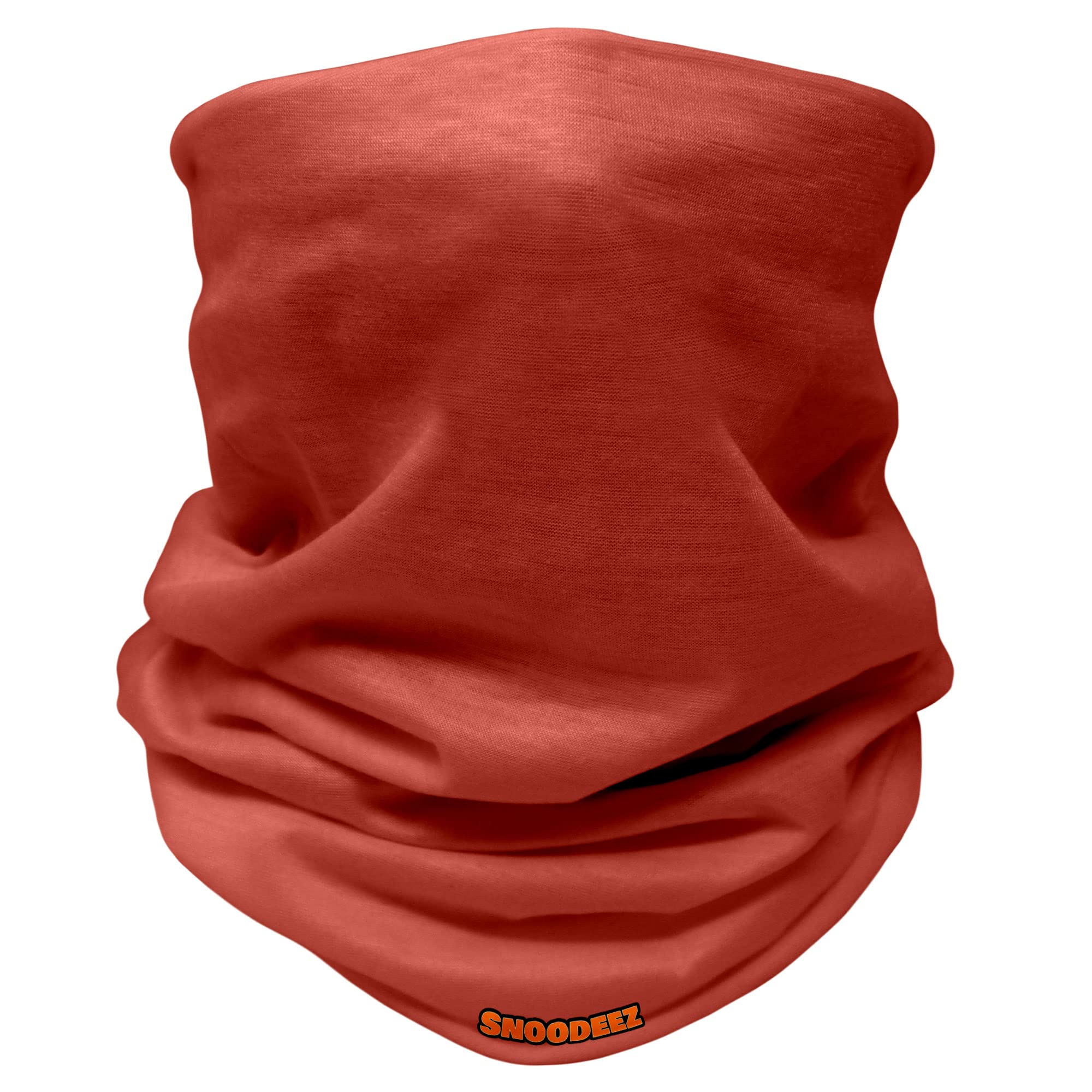 Kids Plain Multifunctional Snood Headwear (Red, One Size)
