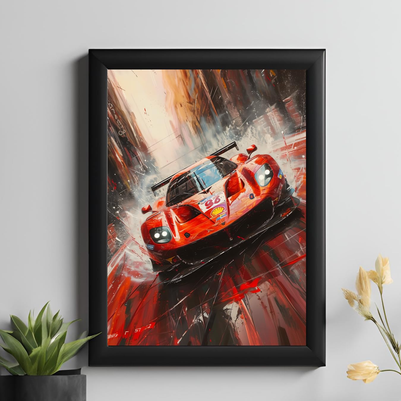 Racing Cars Aesthetic Wall Art Poster for Living Room, Home & Wall Decor Frame/Frameless (Racing Cars RC, A3 UNFRAMED)